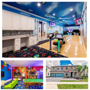 2421-14-RD- Sports themed Home with Bowling Alley